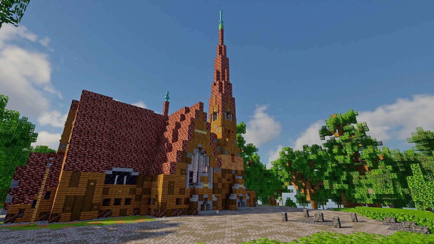 В игровой вселенной Minecraft появились Выборгский замок и приморская кирха