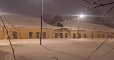 Кровля федерального памятника культуры в Выборге обвалилась из-за снега