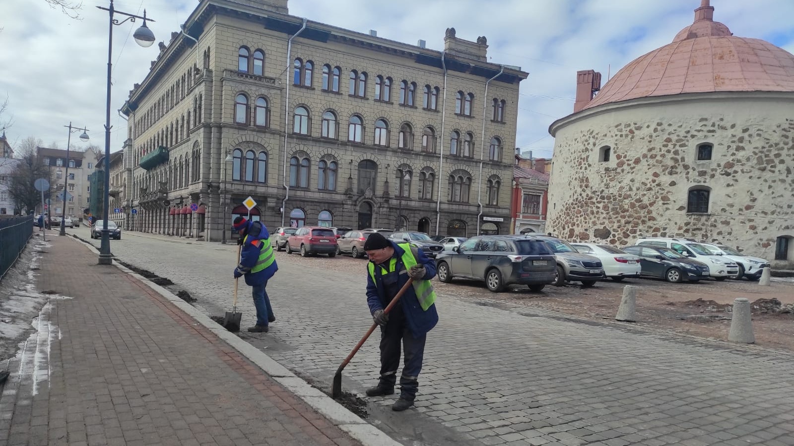 Выборг весной. Выборг ул Победы. Выборг улицы города.